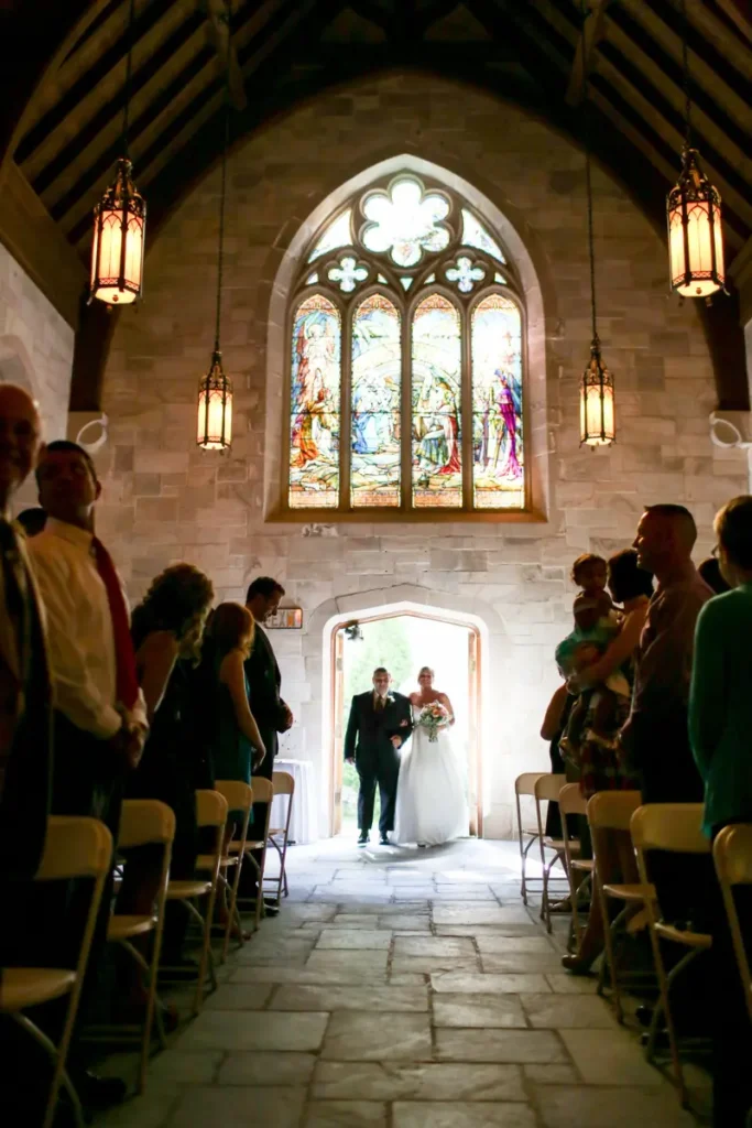 Wedding event at the Ivie Chapel at The Maplewood